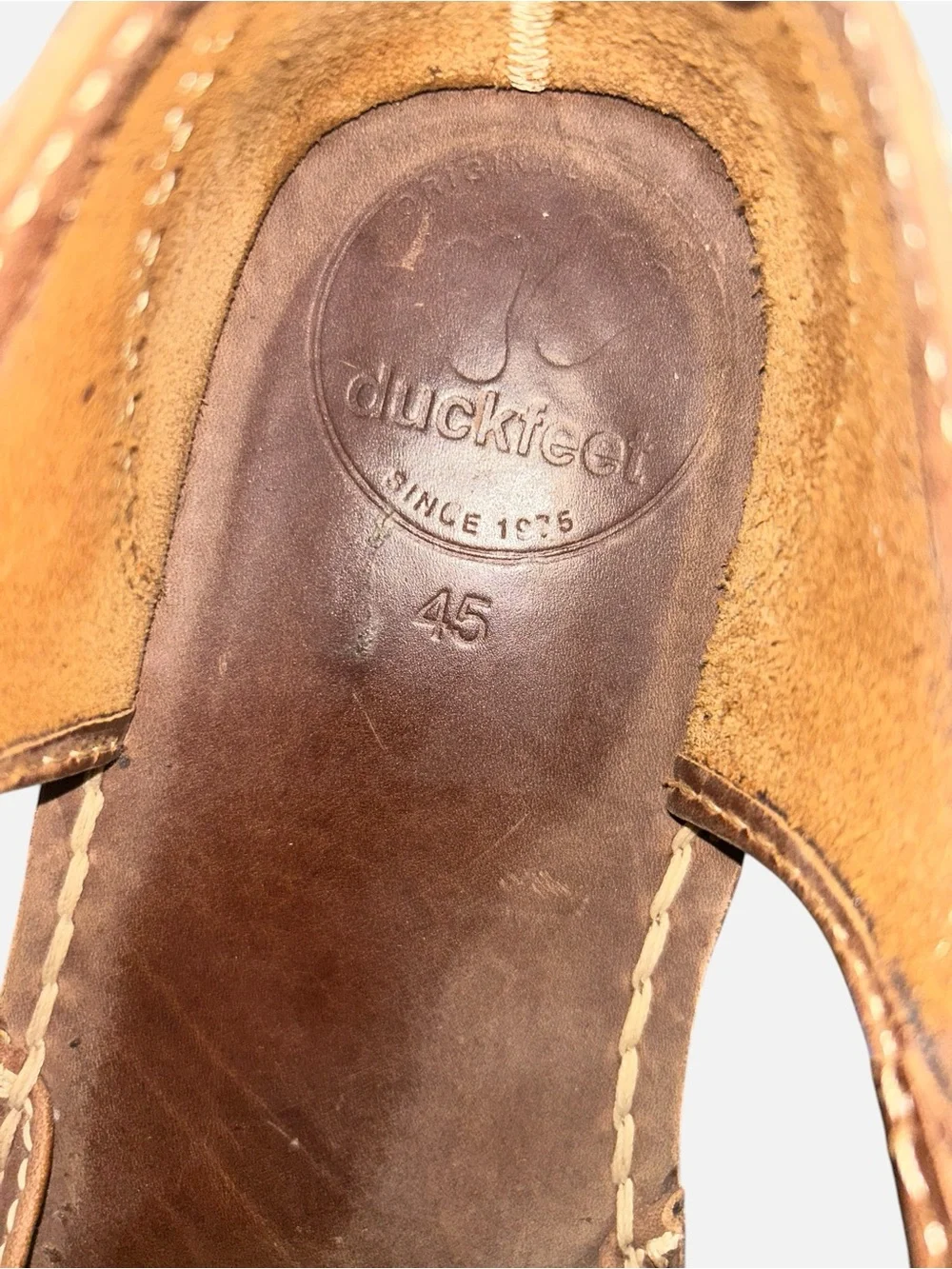 Duckfeet ‘Mols’ Leather Mary Jane Shoes Cocoa EU 45 US Men's 11.5 / 12. Unisex